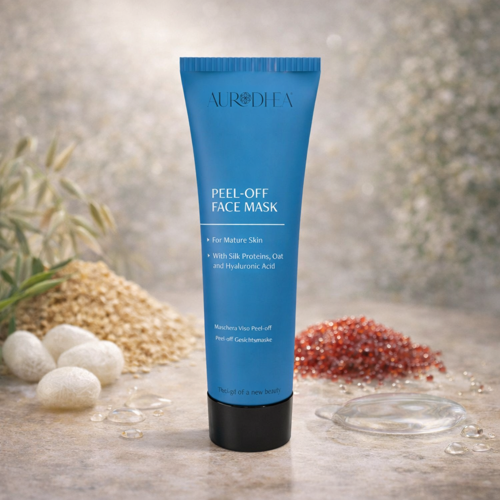 Masque visage peel off Aurodhea pour peaux matures tube bleu