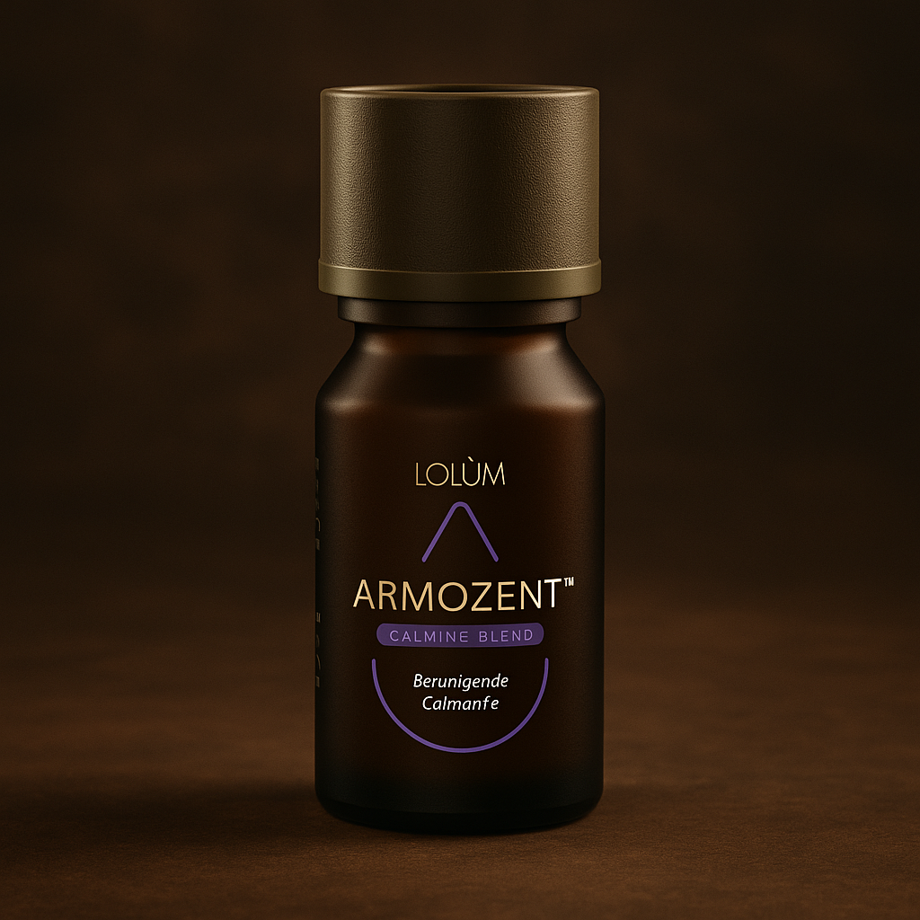 Flacon ARMOZENT™ mélange calmant Lolûm, huile essentielle relaxante pour réduire le stress et favoriser le sommeil