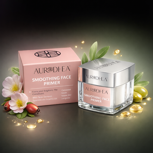 Base de teint lissante Aurodhea en pot avec packaging rose