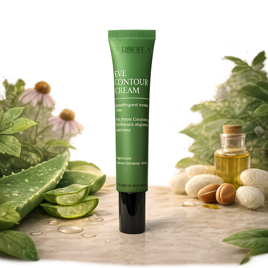 Crème contour des yeux Aloe Vera Aurodhea tube vert soin hydratant regard