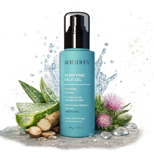 Gel visage purifiant Aurodhea à l’acide salicylique 100 ml avec pompe noire