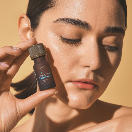 Flacon d’huile essentielle LYPHAZENT, synergie drainante contre la rétention d’eau et la cellulite