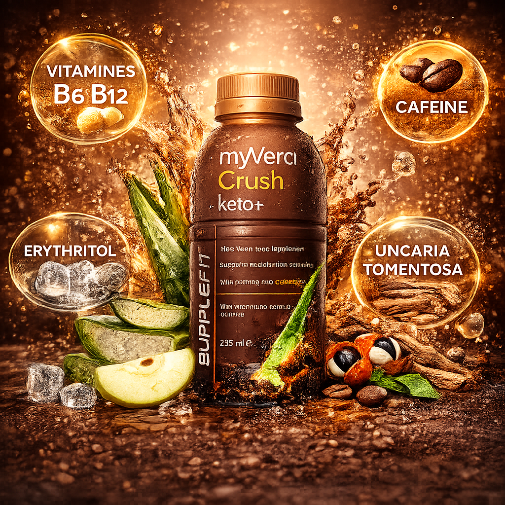MYVERA CRUSH Keto+ boisson cétogène saveur cola avec aloe vera et caféine