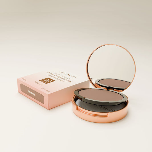 Fond de teint compact Solar Defence SPF 30 texture crème-poudre teinte Tiramisù